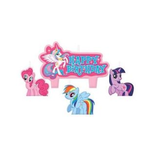My Little Pony Mini Molded Cake Candles (4 Pack)   Party Supplies