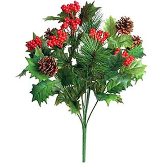 Sage & Co 19 inch Holly Pine Bush (Pack of 12)   16836177  