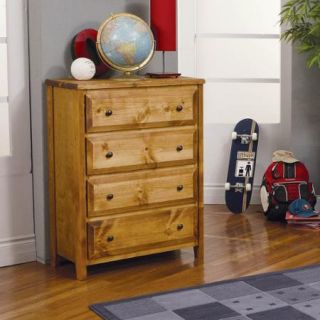 Coaster Wrangle Hill 4 Drawer Chest, Amber