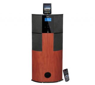 Pyle 600W Cherry Home Theater Tower for iPod/iPhone/iPad —