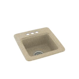 Swanstone Prairie Single Basin 3 Hole Composite Drop In Residential Bar Sink