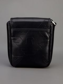 Emporio Armani Brand Embossed Messenger Bag