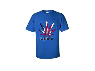 Men's/Unisex USA Weed Legalize it  USA ROYAL Short Sleeve T shirt (Small)
