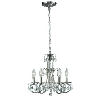 Classic Pearl Brushed Nickel 5 light Chandelier   15338340  