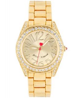 Betsey Johnson Watch, Womens Gold Tone Bracelet 32mm BJ00268 02