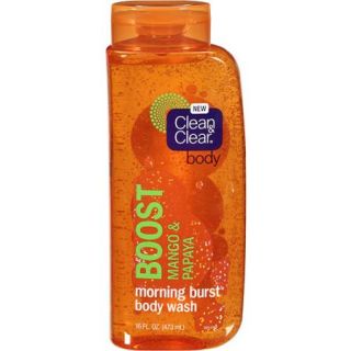 Clean & Clear Boost Mango & Papaya Morning Burst Body Wash, 16 oz