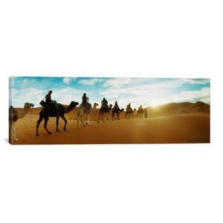 iCanvas Panoramic 'Sahara Desert, Morocco' by Berber Man, Morocco Photographic Print on Canvas