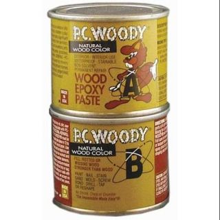 PC PRODUCTS 83338 Epoxy, Wood Filler, Tan, 6 Oz. Can