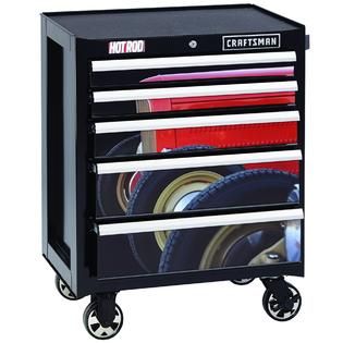 Craftsman 26 in. 5 Drawer Heavy Duty Ball Bearing Rolling Cabinet