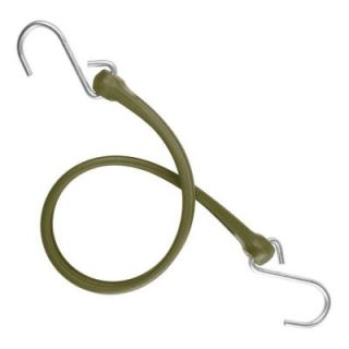 The Perfect Bungee 19 in. EZ Stretch Polyurethane Bungee Strap with Stainless Steel S Hooks (Overall Length 24 in.) PBSH24CG