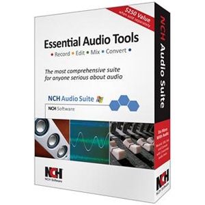 NCH Audio Suite   Essential Audio Tools, WavePad Sound Editor, MixPad Multi Track Mixer, RecordPad Sound Recorder, Switch Audio File Converter, Zulu DJ Software