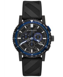 Burberry Watch, Mens Swiss Chronograph The New City Sport Black