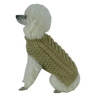 Swivel Swirl Heavy Cable Knitted Fashion Designer Dog Sweater   Pet