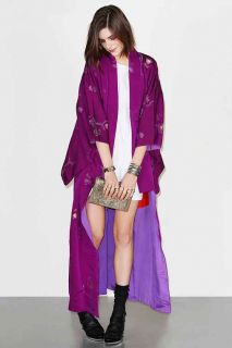 Vintage Purple Dreams Kimono Jacket
