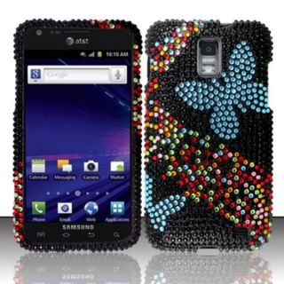 INSTEN Diamond Bling Shinny Hard Plastic Phone Case Cover for Samsung