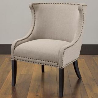 Demi Ritual Linen Accent Wing Chair