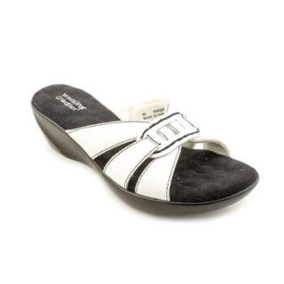Walking Cradles Coco Women US 12 White Open Toe Slides Sandal
