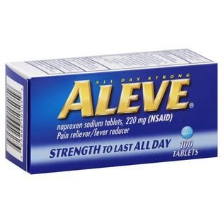 Aleve Pain Reliever/Fever Reducer, 220 mg, Tablets, 100 tablets