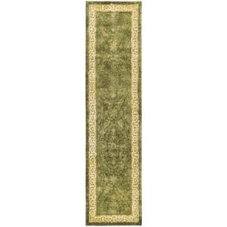 Safavieh Silk Road Spruce and Ivory 2 ft. 6 in. x 10 ft. Runner SKR213A 210