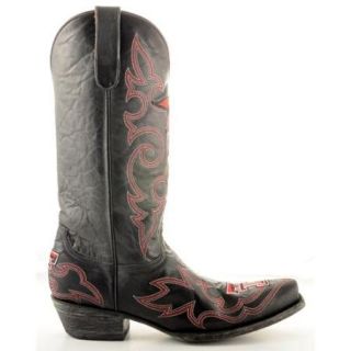 Gameday Boots Mens Black Leather Texas Tech Cowboy Boots (Size 11.5) Tt M010 1