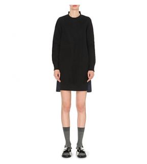 SACAI   Shirt back jersey dress