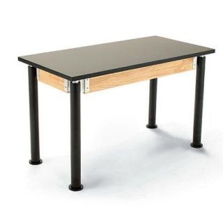 National Public Seating Adjustable Height Science Lab Table with Casters