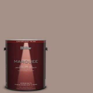 BEHR MARQUEE 1 gal. #MQ2 33 Parisian Cafe One Coat Hide Matte Interior Paint 145401
