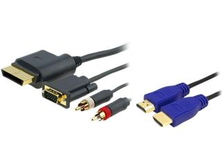 Insten 1105098 1x VGA RCA AV Cable + 1 x 3 Ft. Blue HDMI Cable Ethernet