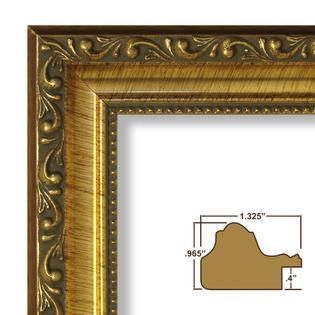 Craig Frames Inc  8 x 10 Antique Gold Smooth Brushed Antique Finish