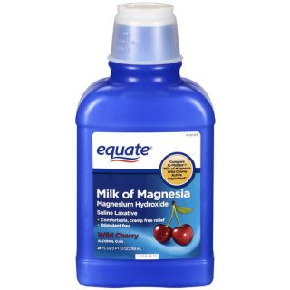 Equate Saline Laxative Wild Cherry Milk Of Magnesia, 26 oz