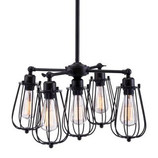 Zuo Porirua Ceiling Lamp   Distressed Black