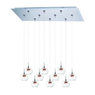 CLI Coit 10 Light Satin Nickel Xenon Pendant CLI MS3017768