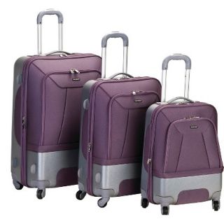 Rockland Rome 3 pc. Hybrid ABS Luggage Set   Lavender