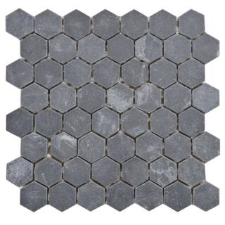 Emser Tile Natural Stone 12 x 12 Marble Tile in Black and White