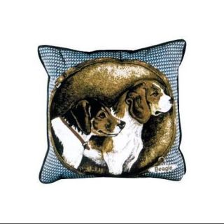 Beagle Dog Animal Decorative Throw Pillow 17" x 17"