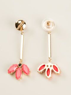 Marc By Marc Jacobs Faceted Stone Pendant Earrings
