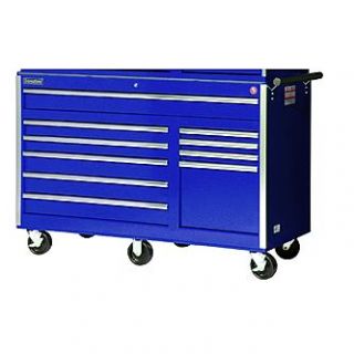 International 56 10 Drawer Ball Bearing Slides Roller Cabinet Blue