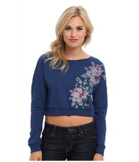 Mavi Jeans Flower Printed Sweatshirt  Blue