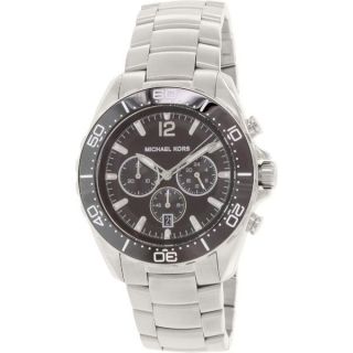 Michael Kors Mens MK8423 Winward Round Silvertone Bracelet Watch
