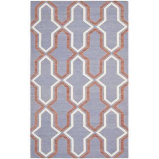 Safavieh Hand woven Moroccan Reversible Dhurrie Purple Wool Rug (10' x 14')