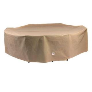 Duck Covers Essential 96 in. L Rectangle/Oval Patio Table and Chair Set Cover ETO09664