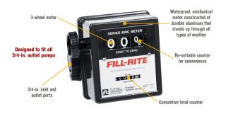 Fill-Rite Mechanical Fuel Meter — 3/4in., Model# 807CMK  Mechanical Meters