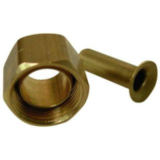 Sioux Chief 3/8 in. Brass Compression Nut with Insert 909 071001