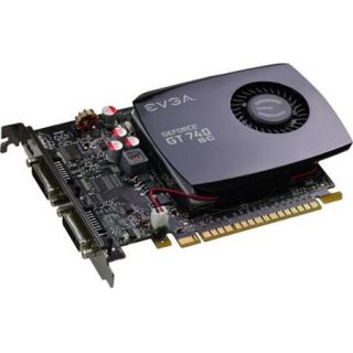EVGA GeForce GT 740 Graphic Card   1.06 GHz Core   4 GB DDR3 SDRAM   PCI Express 3.0 x16   Single Slot Space Required  