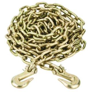 Everbilt 5/16 in. x 20 ft. Grade 70 Tow Chain with Grab Hooks 803082
