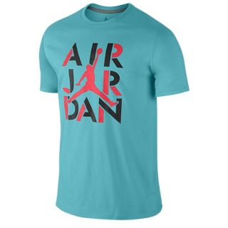 Jordan AJ Stencil T Shirt   Mens   Basketball   Clothing   Dark Grey Heather/Black