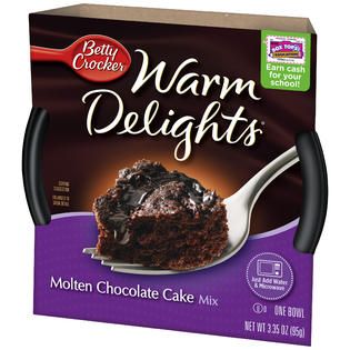 Betty Crocker Warm Delights Molten Chocolate Cake Mix 3.35 OZ BOWL