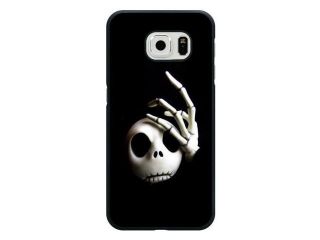 Galaxy S6 Case, Customized Black Hard Plastic Galaxy S6 Case, The Nightmare Before Christmas Galaxy S6 Case(Not Fit Galaxy S6 Edge)