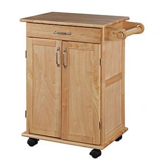 Home Styles 34H x 28 1/2W x 18D Kitchen Cart with Solid Wood Top