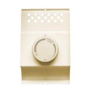 Cadet Single Pole Electric Baseboard Mount Mechanical Thermostat in Almond BTF1A